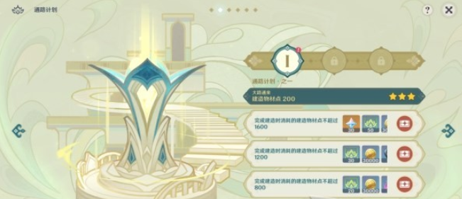 原神通路计划第一关怎么摆,过关顺序位置推荐